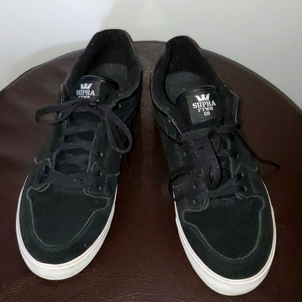 Mens Supra Black Suede Sneakers 12